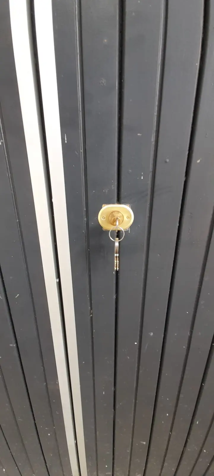 Riparazione porta in legno garage e installazione serratura Riparazione porta in legno garage e installazione serratura